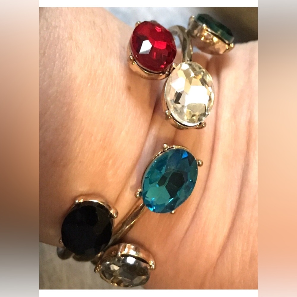 Park Lane Set of 3 Truffles Multi Color CZ Open bangle bracelets - Picture 6 of 6